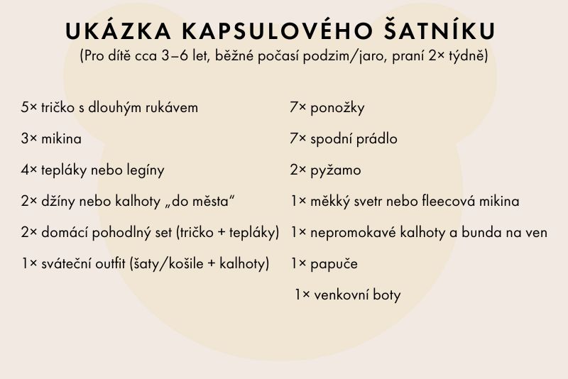 Organizace šatníku, ilustrační obrázek