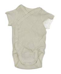 Smetanové žebrované zavinovací body H&M
