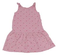 Růžovo-bílé puntíkaté šaty s jablky H&M