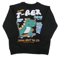 Černá mikina s dinosaurem Matalan 