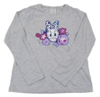 Šedé melírované triko s Daisy Disney