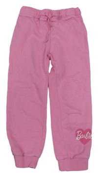 Růžové tepláky s Barbie H&M