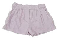 Lila riflové kraťasy 