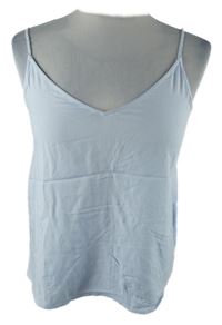 Dámský světlemodro-bílý pruhovaný top H&M