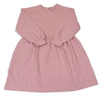 Růžové teplákové šaty H&M
