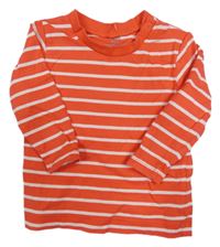 Červeno-bílé pruhované triko H&M