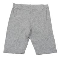 Šedé melírované elastické kraťasy H&M