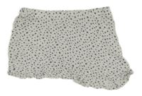 Bílá květovaná lehká sukně H&M
