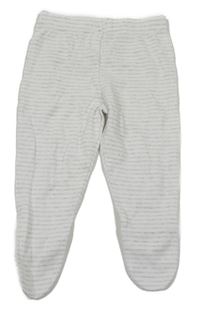 Bílo-šedé pruhované polodupky M&S