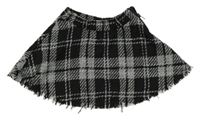 Černo-bílá károvaná sukně H&M
