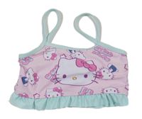 Světlerůžovo-mintová plavková lambáda s Hello Kitty 