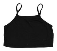 Černý crop top SHEIN