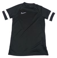 Černé sportovní tričko s logem Nike