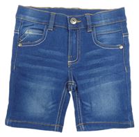 Tmavomodré teplákovo/riflové kraťasy Denim 