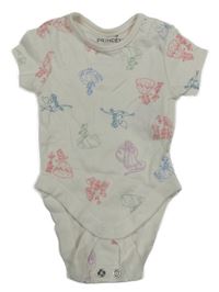 Bílé body s princeznami Primark 