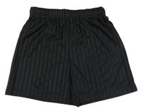 Černé pruhované sportovní kraťasy Matalan