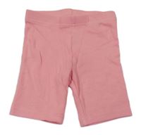 Růžové žebrované elastické kraťasy M&S