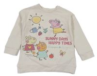 Krémová mikina s Peppou a přáteli George