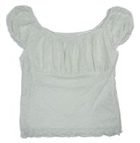 Bílý šifonový vzorovaný top Primark