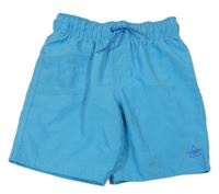 Světlemodré plážové kraťasy s potiskem Primark