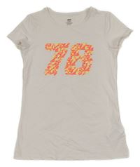 Světlerůžové tričko s číslem H&M