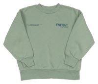 Zelenošedá oversize mikina s nápisem Matalan