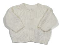 Smetanový propínací svetr Next