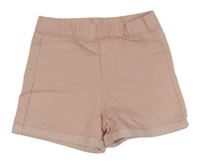 Růžové elastické riflové kraťasy H&M