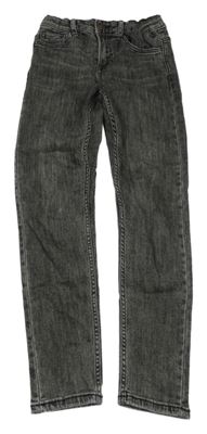 Tmavošedé melírované skinny rifle Zara