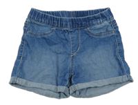 Modré riflové elastické kraťasy H&M