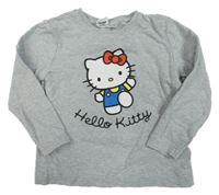 Šedá melírovaná mikina s Hello Kitty Sanrio