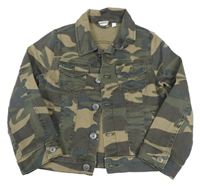 Khaki-hnědá army riflová bunda Name it