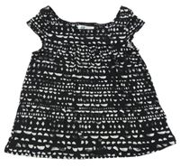 Černo-bílá vzorovaná tunika H&M