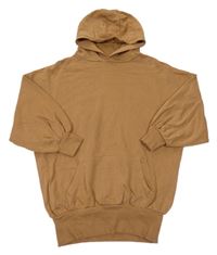 Hnědá oversize mikina s kapucí Next