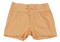Oranžové žebrované bavlněné kraťasy Primark