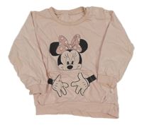 Růžová lehká mikina s Minnie