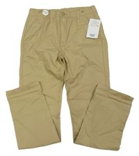 Nové - Béžové plátěné chino kalhoty Yigga