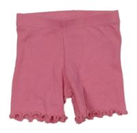 Růžové žebrované kraťasy PRIMARK