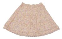 Bílo-barevná květovaná sukně Mothercare