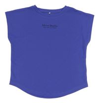 Fialové sportovní tričko s nápisem H&M