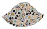 Smetanový plátěný klobouk s Minnií a Daisy Disney