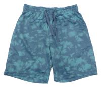 Modro-zelené batikované sportovní kraťasy H&M