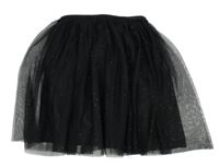 Černá tylová třpytivá sukně H&M