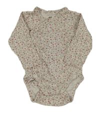 Béžové květované zavinovací body H&M