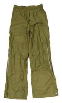 Khaki šusťákové nepromokavé kalhoty Movement