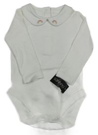 Nové - Bílé body s límečkem s duhami St. Bernard