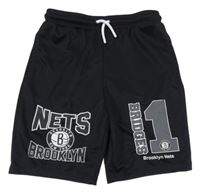Černé sportovní kraťasy s nápisem a číslem - NBA Primark