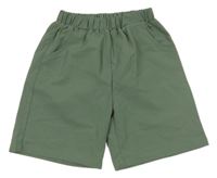 Khaki volné kraťasy Shein 