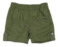 Khaki plátěné kraťasy 