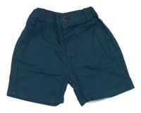 Petrolejové chino plátěné kraťasy Urban